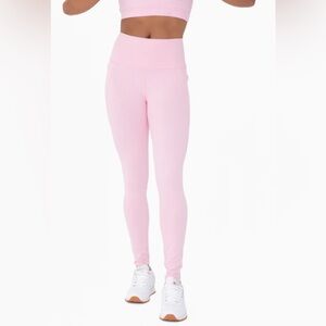 NWT Mono B Light Pink Women's Leggings Large